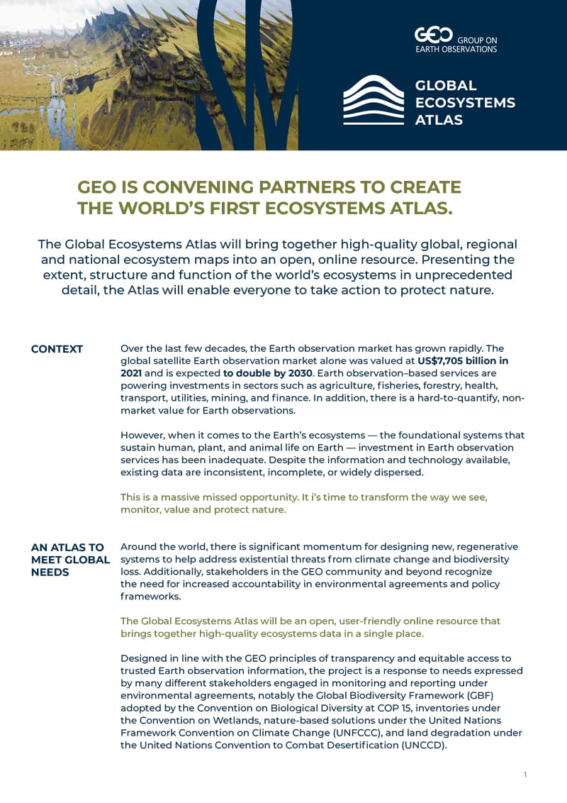Global Ecosystems Atlas