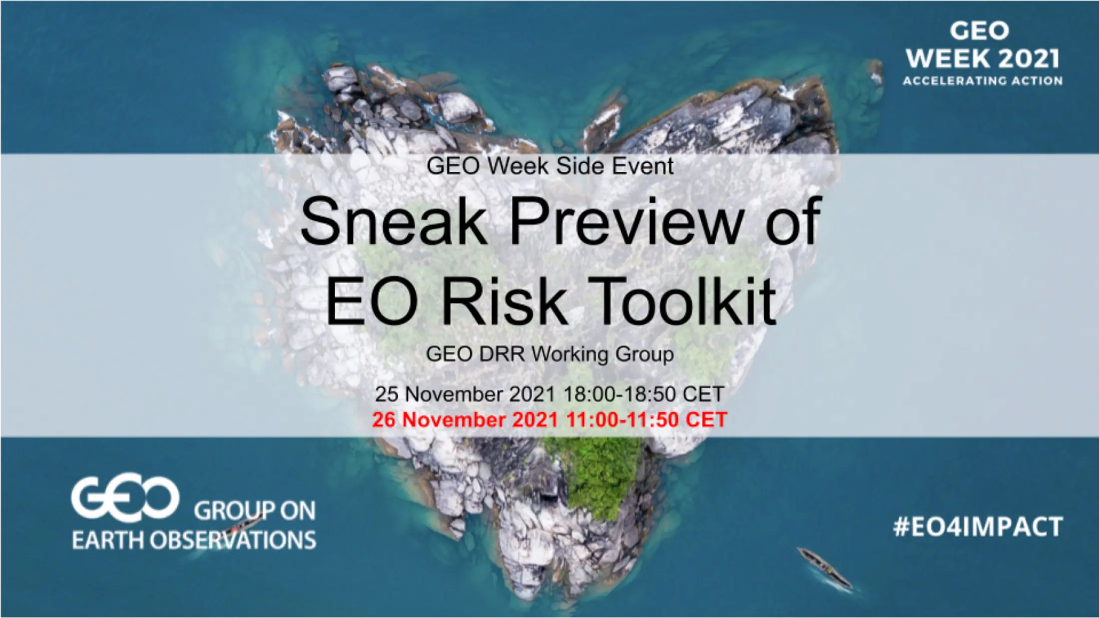 Insights from the ‘Sneak Preview of EO Risk Toolkit’ side event GEO Week 2O21