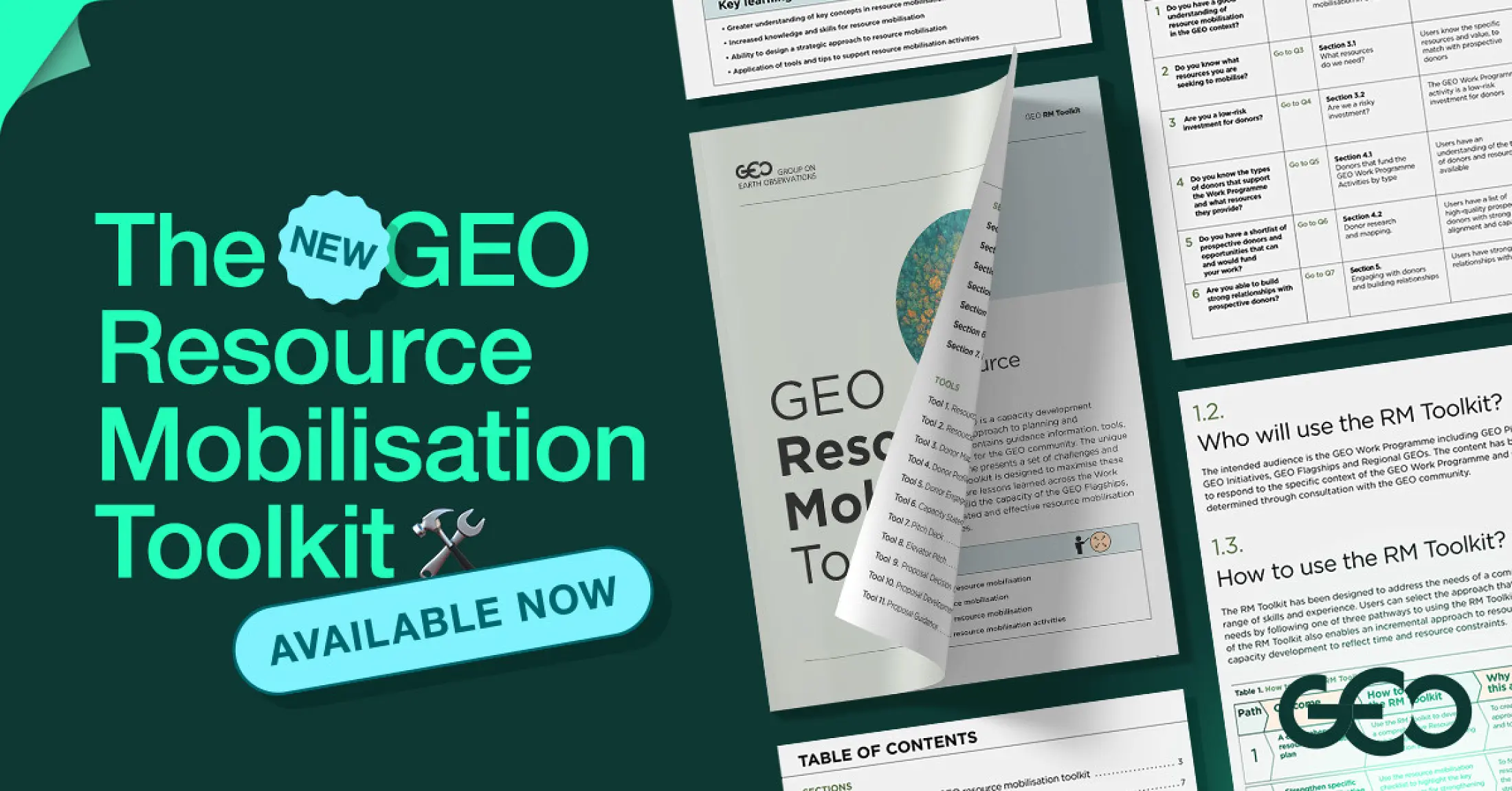 Unveiling the first GEO resource mobilization toolkit