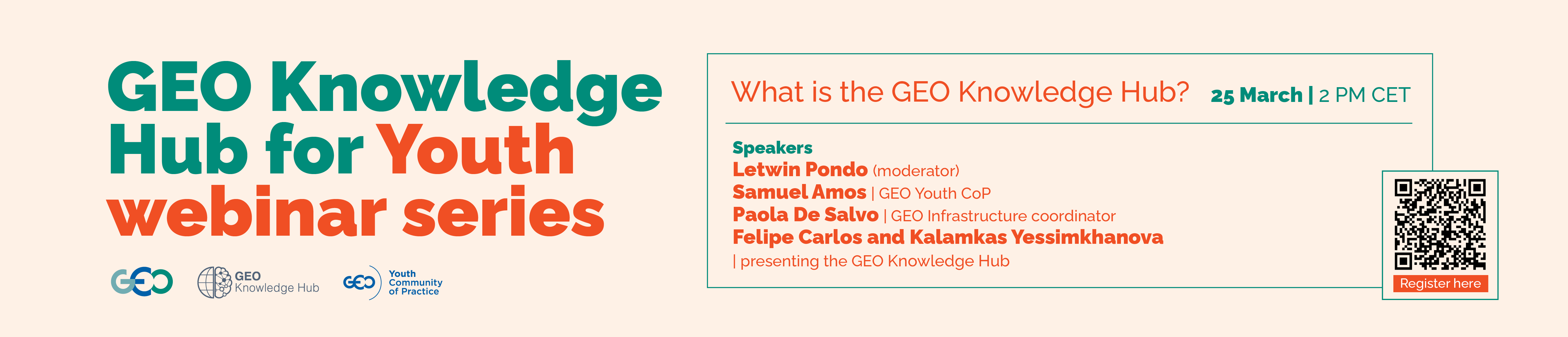 GEO Knowledge Hub for Youth webinar series