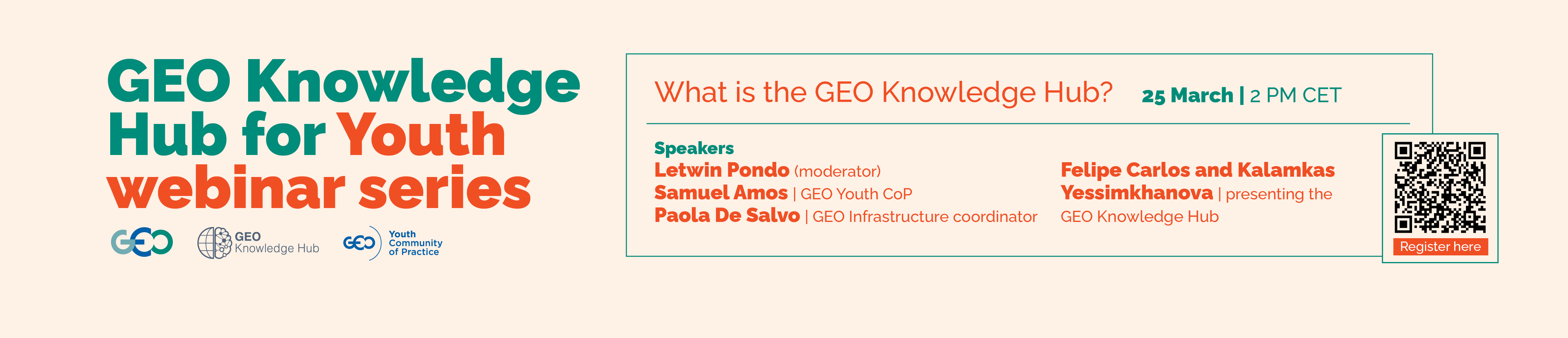 GEO Knowledge Hub for Youth webinar series