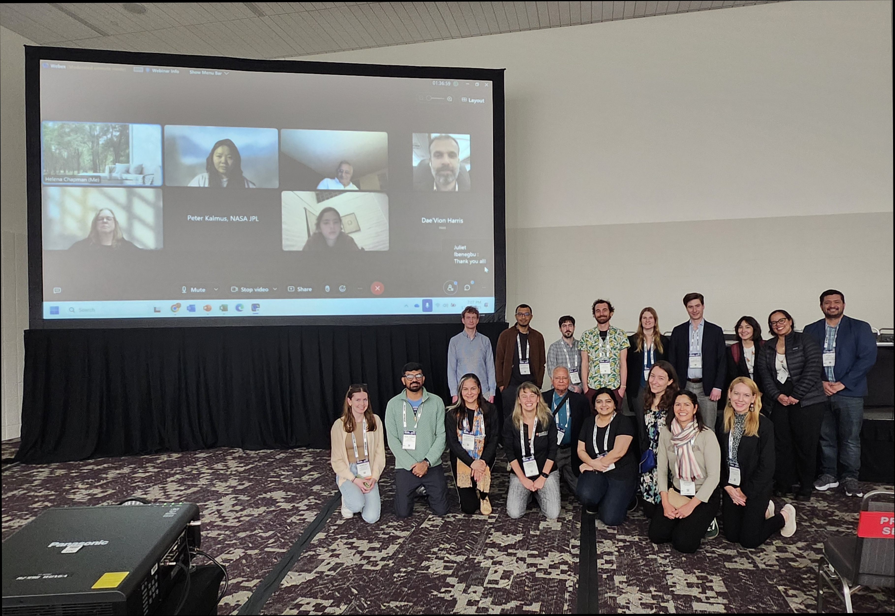 GEOHealth Community of Practice members meet in person at the American Geophysical Union Annual Meeting in December 2025.